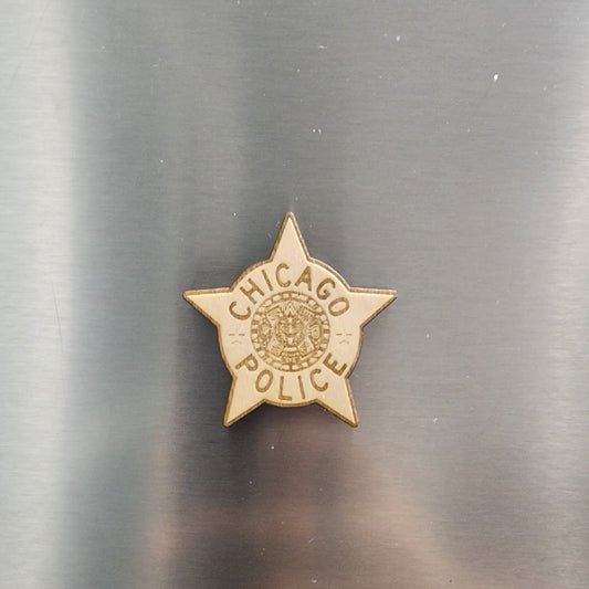 Chicago Police Star Magnet